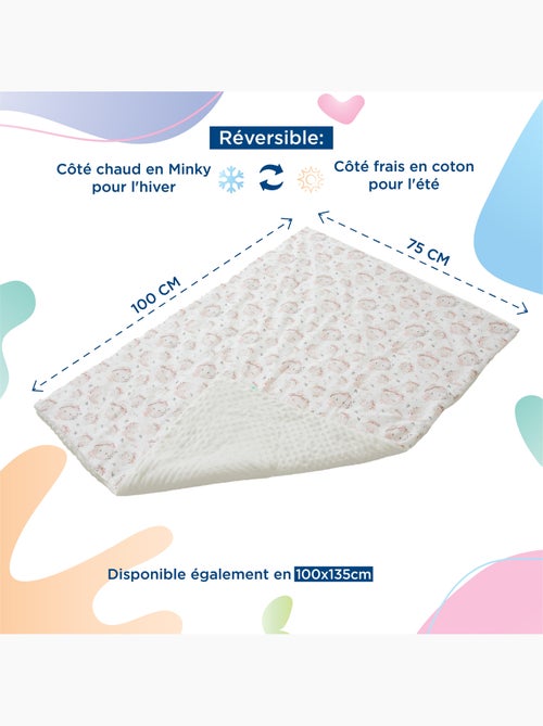 Copertina per bambini in cotone Oeko-tex e Minky | SUPERBE BEBE - Kiabi