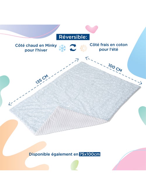 Copertina per bambini in cotone Oeko-tex e Minky | SUPERBE BEBE - Kiabi