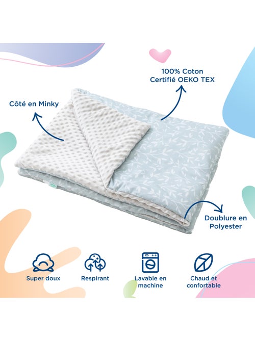 Copertina per bambini in cotone Oeko-tex e Minky | SUPERBE BEBE - Kiabi