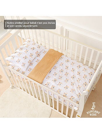 Copertina per bambini in cotone Oeko-tex e Minky | SUPERBE BEBE