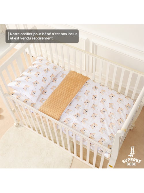 Copertina per bambini in cotone Oeko-tex e Minky | SUPERBE BEBE - Kiabi