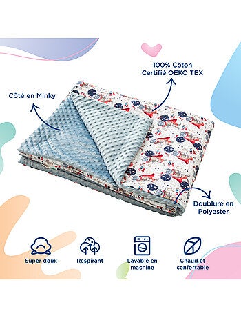 Copertina per bambini in cotone Oeko-tex e Minky | SUPERBE BEBE