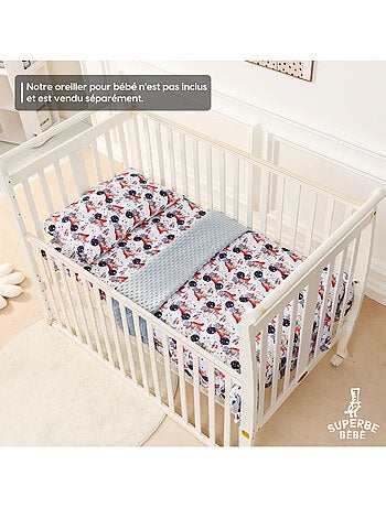 Copertina per bambini in cotone Oeko-tex e Minky | SUPERBE BEBE
