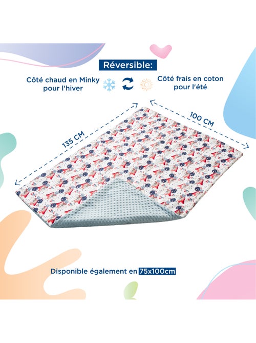 Copertina per bambini in cotone Oeko-tex e Minky | SUPERBE BEBE - Kiabi