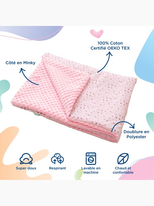 Copertina per bambini in cotone Oeko-tex e Minky | SUPERBE BEBE - Kiabi