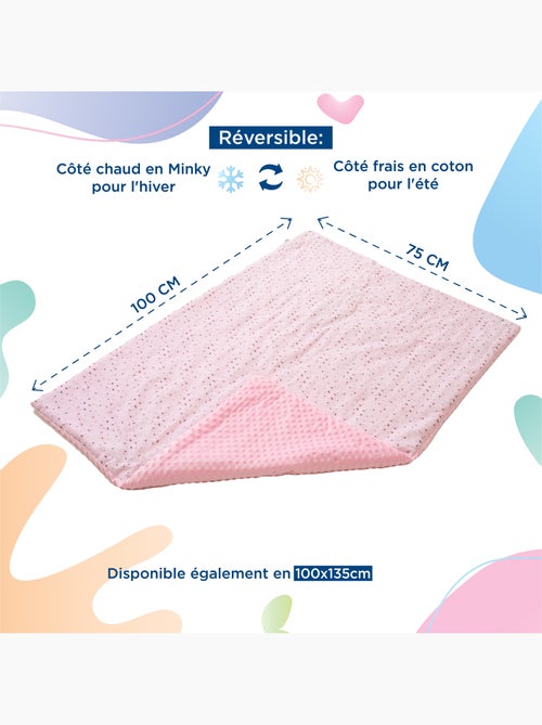 Copertina per bambini in cotone Oeko-tex e Minky | SUPERBE BEBE - Kiabi