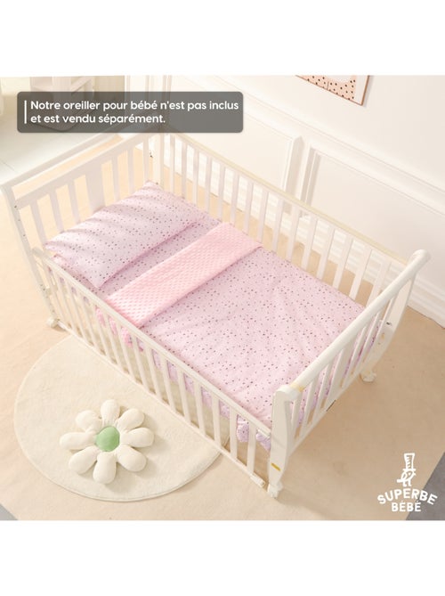 Copertina per bambini in cotone Oeko-tex e Minky | SUPERBE BEBE - Kiabi