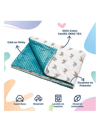 Copertina per bambini in cotone Oeko-tex e Minky | SUPERBE BEBE