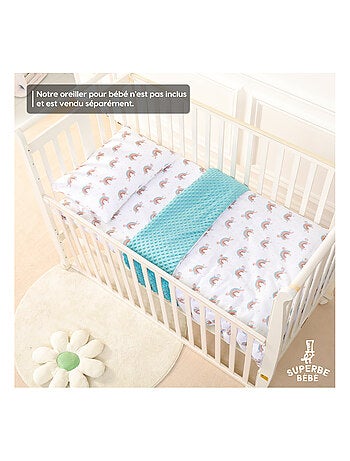 Copertina per bambini in cotone Oeko-tex e Minky | SUPERBE BEBE
