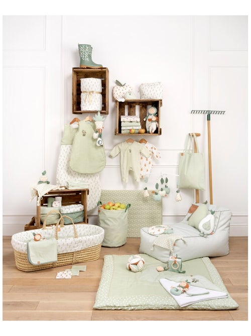 Copertina per lettino in cotone verde lime 90x140 - SAUTHON - Kiabi