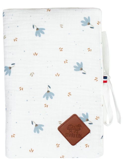 Copertina per libretto sanitario neonato in mussola di cotone, fiordaliso | SEVIRA KIDS - Kiabi