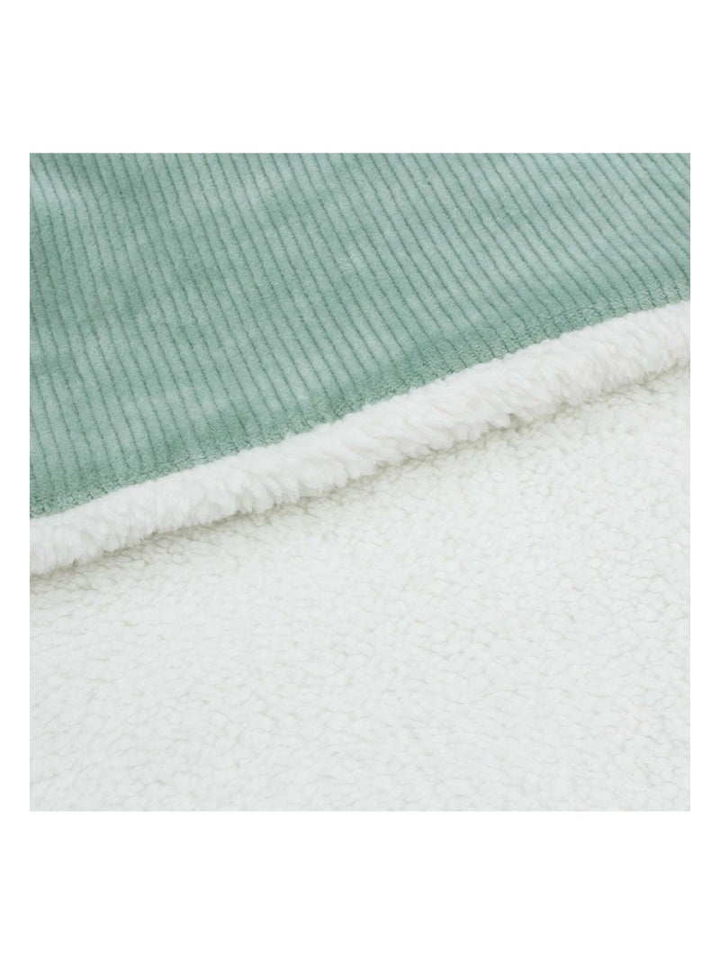 Copertina per neonati in sherpa Verde - Kiabi