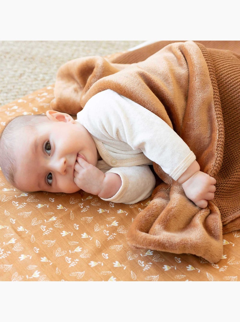 Copertina reversibile per neonato Cammello - Kiabi