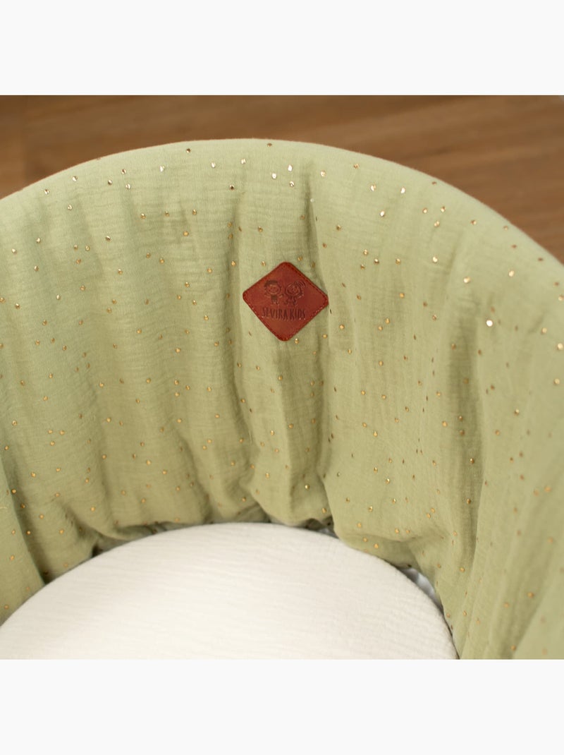 Copertura per culla neonato in mussola di cotone | sevira kids | sevira kids Verde - Kiabi
