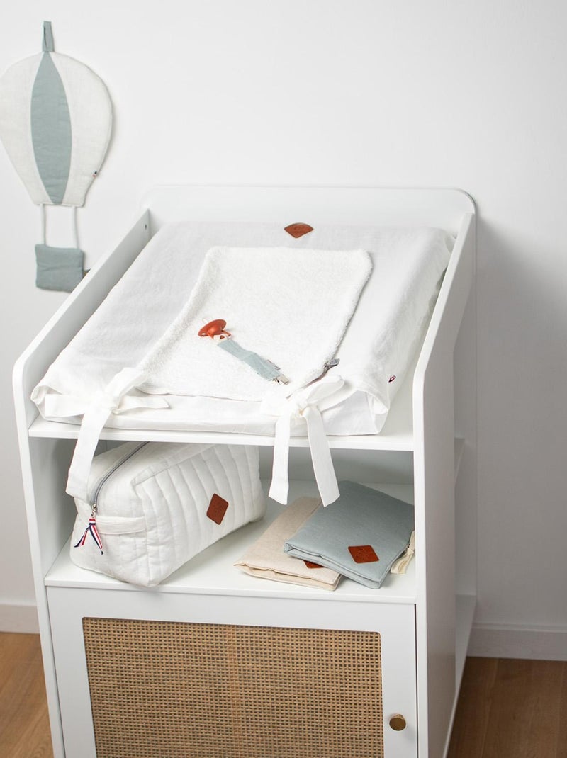 Copertura per fasciatoio in lino lavato | SEVIRA KIDS Ecru - Kiabi