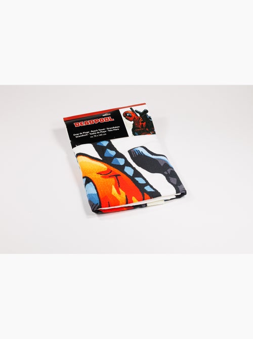 Copier Telo Mare Deadpool 70x140cm – Stampa HD Comic – 100% Poliestere – Licenza Ufficiale Marvel - Kiabi Copier Telo Mare Deadpool 70x140cm – Stampa HD Comic – 100% Poliestere – Licenza Ufficiale Marvel - Kiabi