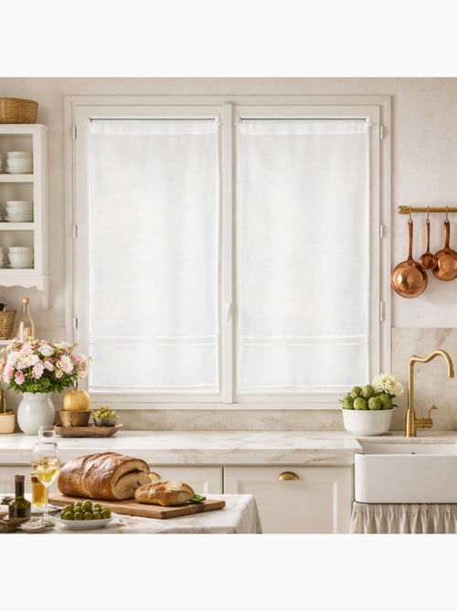 Coppia di eleganti tende in pizzo bianco - Kiabi