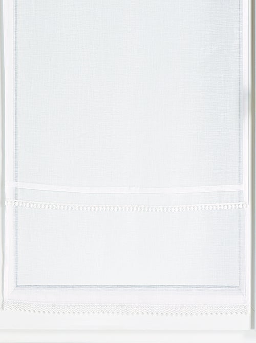 Coppia di eleganti tende in pizzo bianco - Kiabi