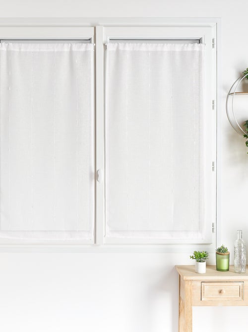 Coppia di piccole cesoie dritte in tela di formaggio a righe - Kiabi