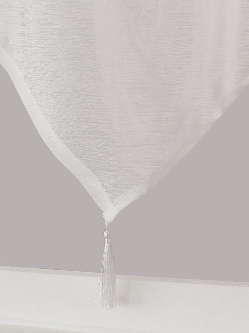 Coppia di piccole tende a punta con pompon - Kiabi