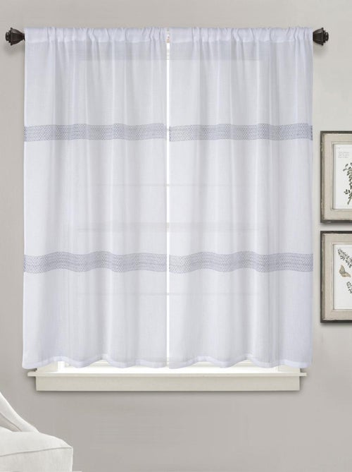 Coppia di piccole tende a righe - Kiabi