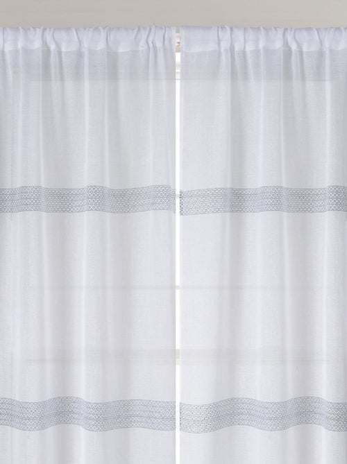 Coppia di piccole tende a righe - Kiabi