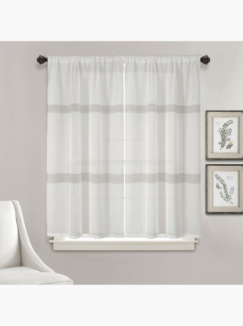 Coppia di piccole tende a righe - Kiabi