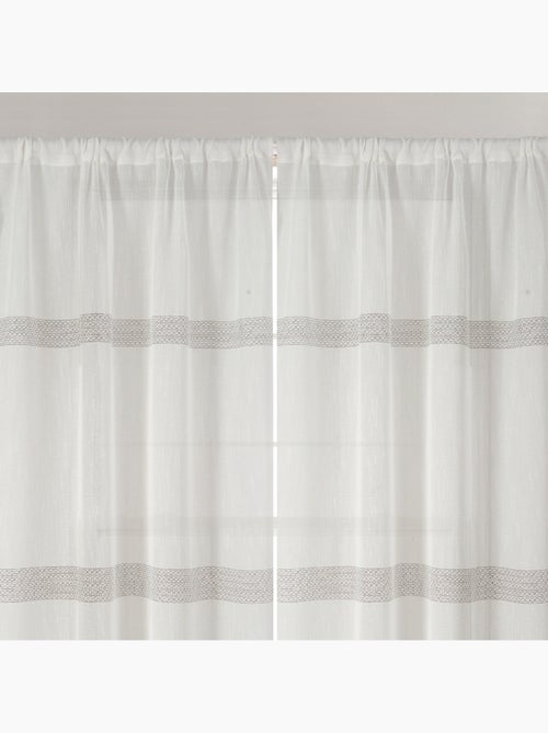 Coppia di piccole tende a righe - Kiabi