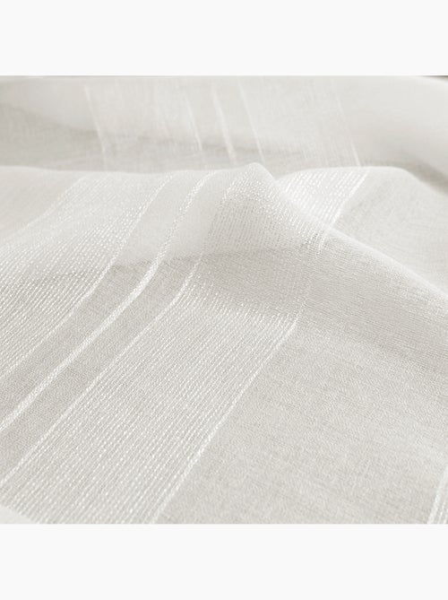 Coppia di piccole tende lisce a righe fantasia - Kiabi