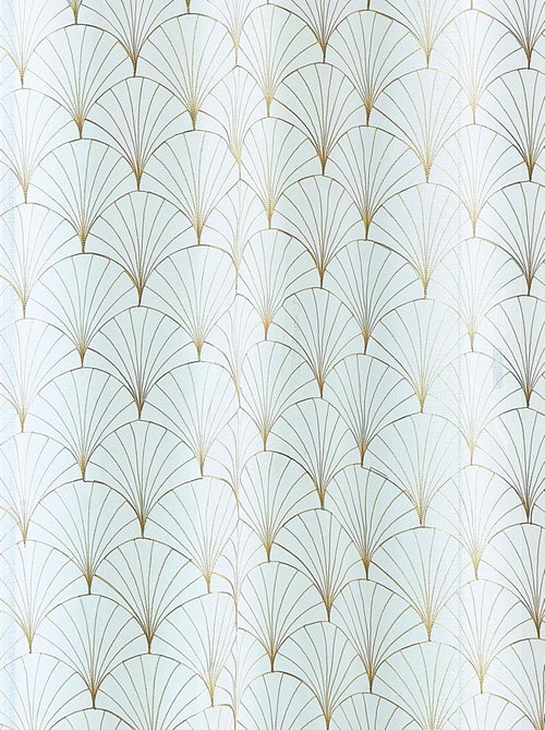 Coppia di piccole tende ricamate art déco - Kiabi