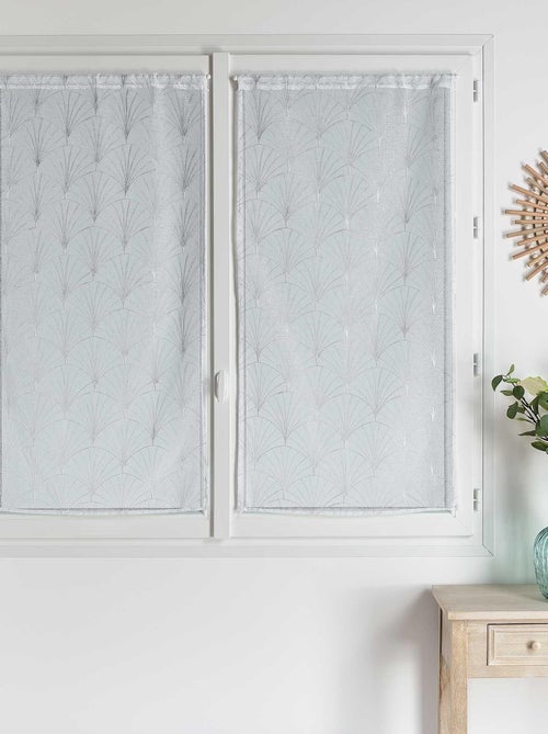 Coppia di piccole tende ricamate art déco - Kiabi