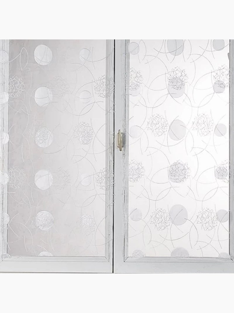 Coppia di piccole tende trasparenti dritte in organza ricamata Bianco - Kiabi