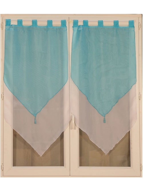 Coppia di piccoli tendini bicolori con pompon - Kiabi Coppia di piccoli tendini bicolori con pompon - Kiabi