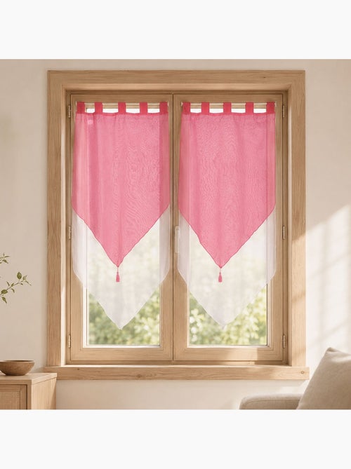 Coppia di piccoli tendini bicolori con pompon - Kiabi Coppia di piccoli tendini bicolori con pompon - Kiabi