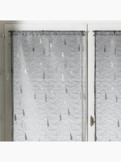 Coppia di piccoli tendini in organza jacquard con motivi a gocce - Kiabi