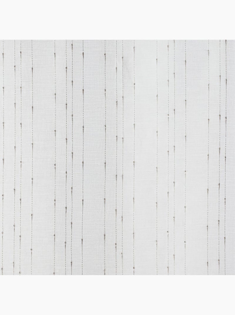 Coppia di tende a righe piccole Bianco - Kiabi