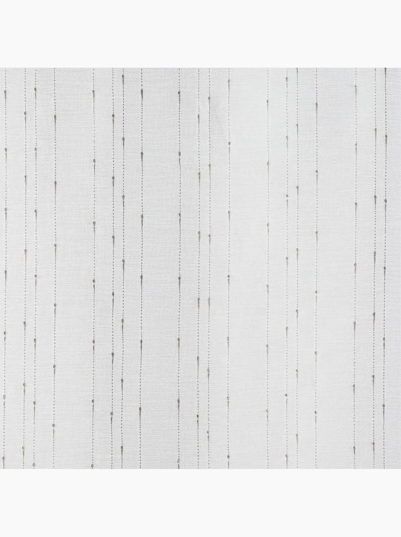 Coppia di tende a righe piccole Bianco - Kiabi