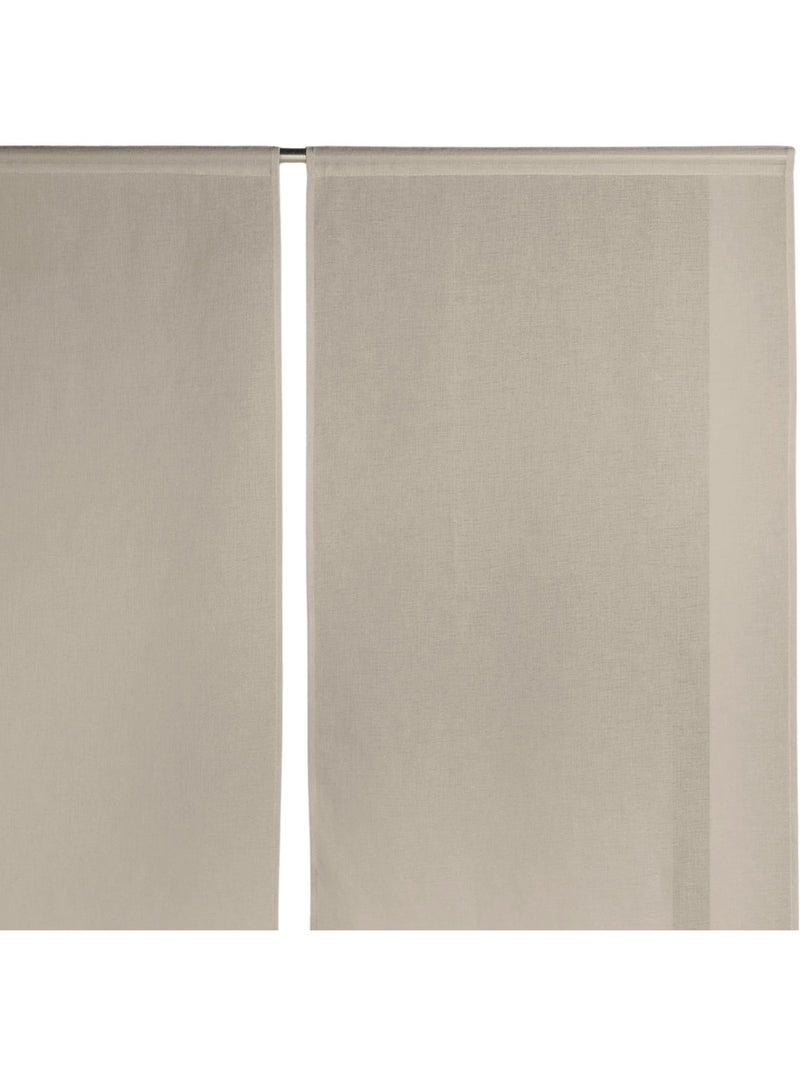 Coppia di tende basse e appuntite Beige - Kiabi