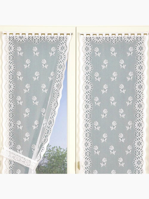 Coppia di tende bonne-femme con fermacarte - Kiabi Coppia di tende bonne-femme con fermacarte - Kiabi