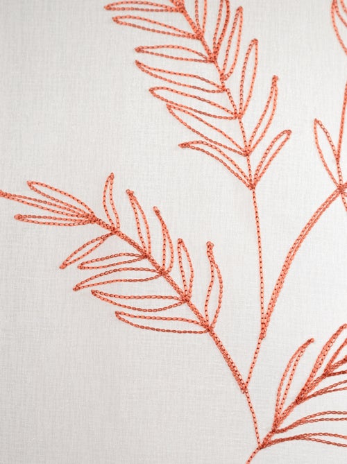 Coppia di tende con foglie ricamate - Kiabi