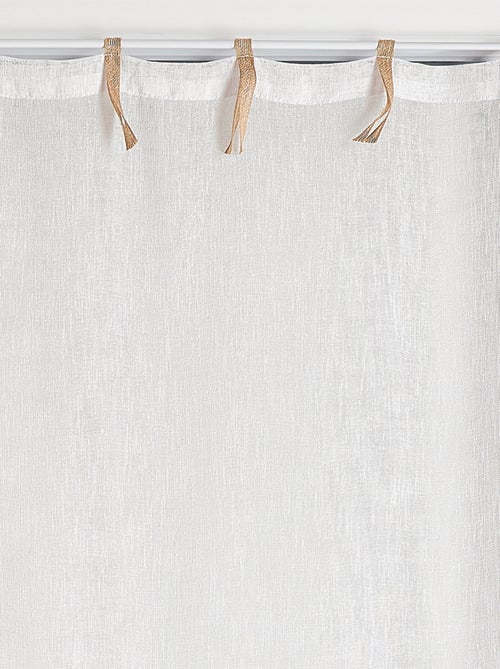 Coppia di tende con nastro di juta - Kiabi