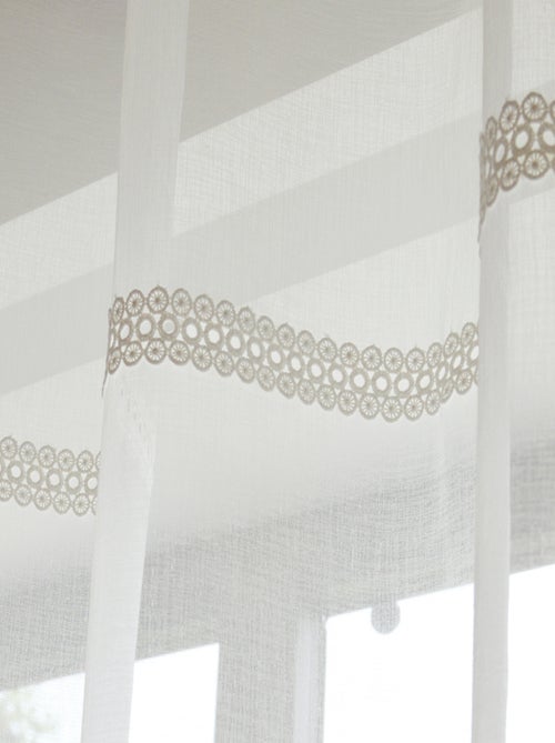 Coppia di tende con nastro in macramè - Kiabi