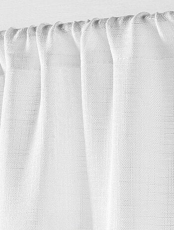 Coppia di tende effetto lino bianco Haltona