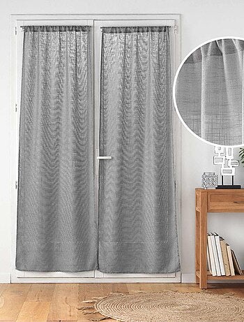 Coppia di tende effetto lino bianco Haltona