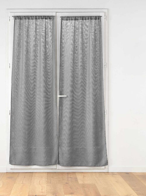 Coppia di tende effetto lino bianco Haltona - Kiabi