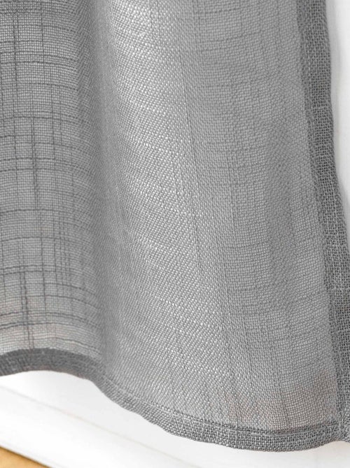 Coppia di tende effetto lino bianco Haltona - Kiabi