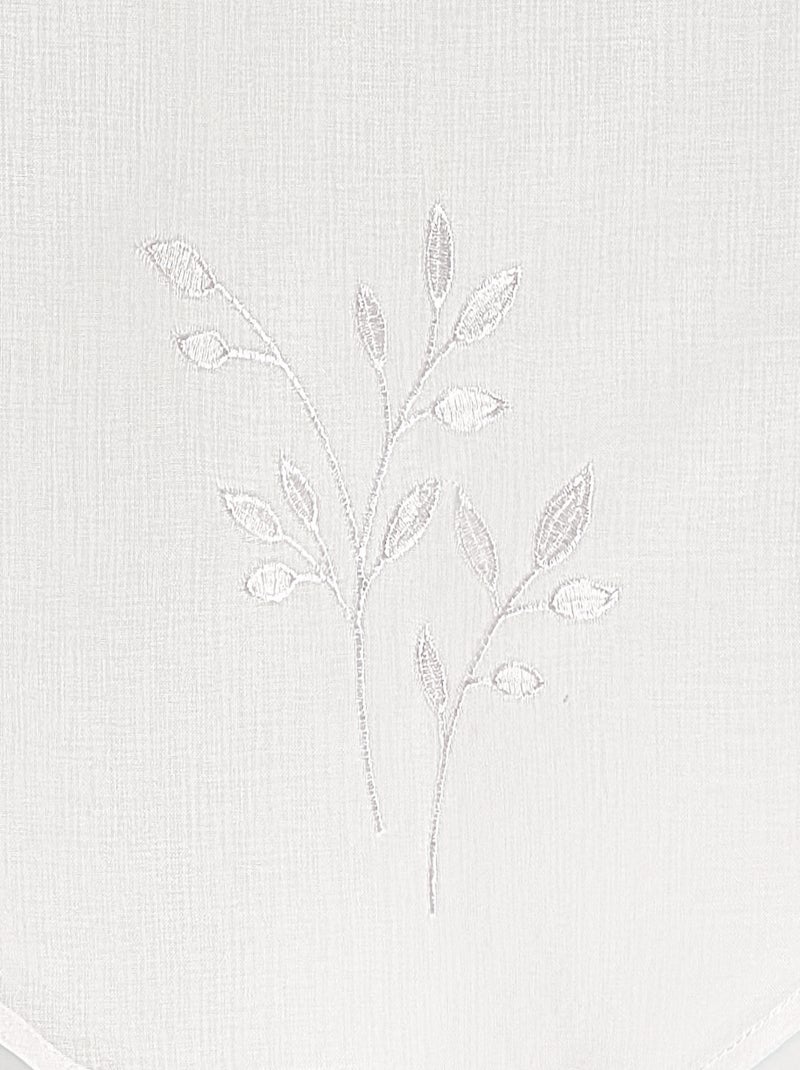 Coppia di tende ricamate Bianco - Kiabi