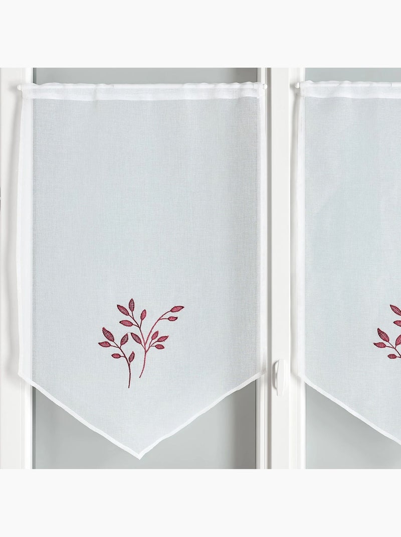 Coppia di tende ricamate Bordeaux - Kiabi