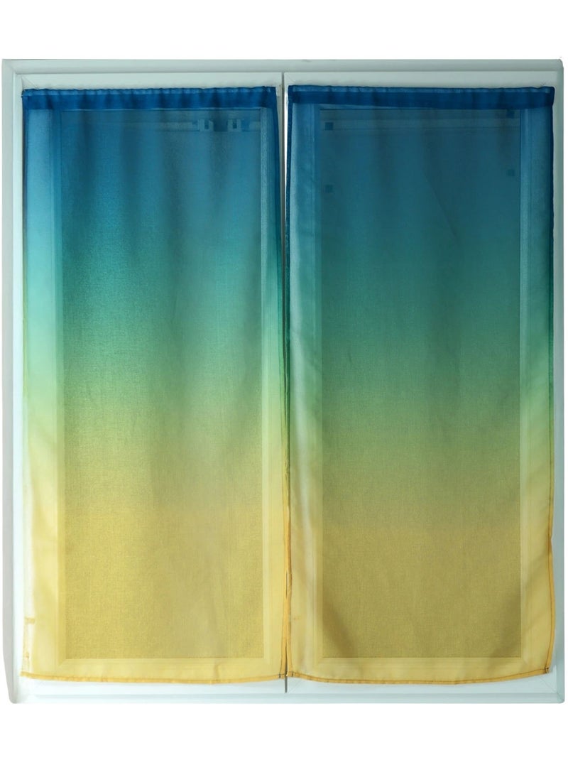 Coppia di tende trasparenti con sfumature di colore Verde - Kiabi