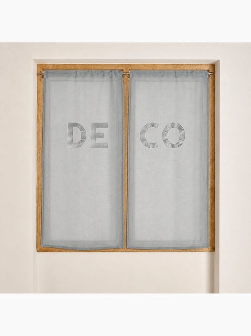 Coppia di tende trasparenti con strass “DECO” - Kiabi